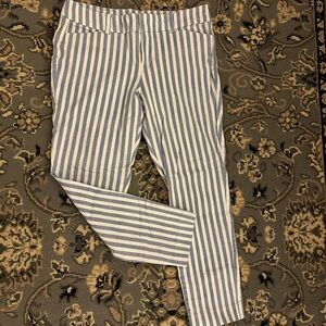 Pixie striped ankle pants